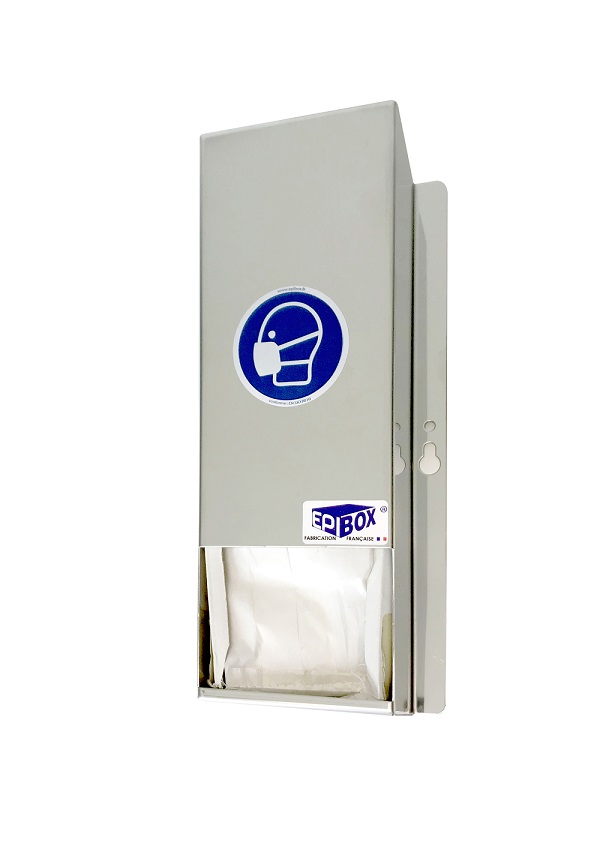 Stainless steel 1 ply mask dispenser