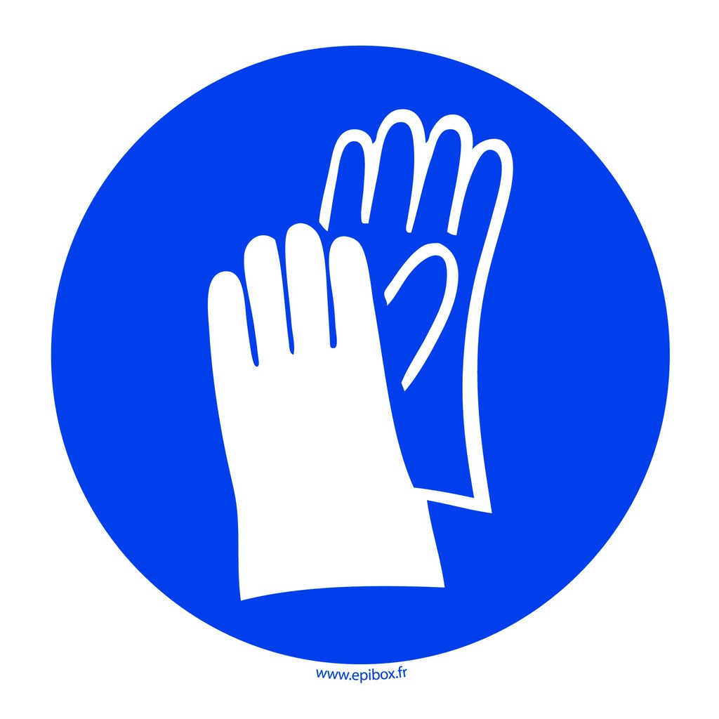 Pictogram Gloves Ø120mm