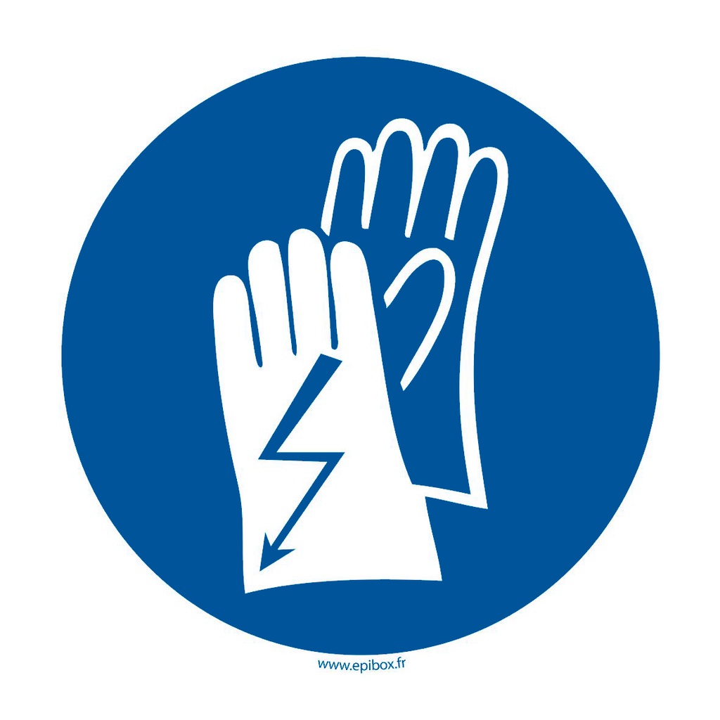 Pictogram Electrician Gloves Ø120mm