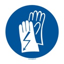 [006482] Pictogram Electrician Gloves Ø120mm