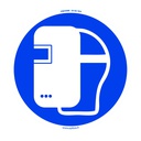 [006489] Pictogram welding helmet Ø220mm