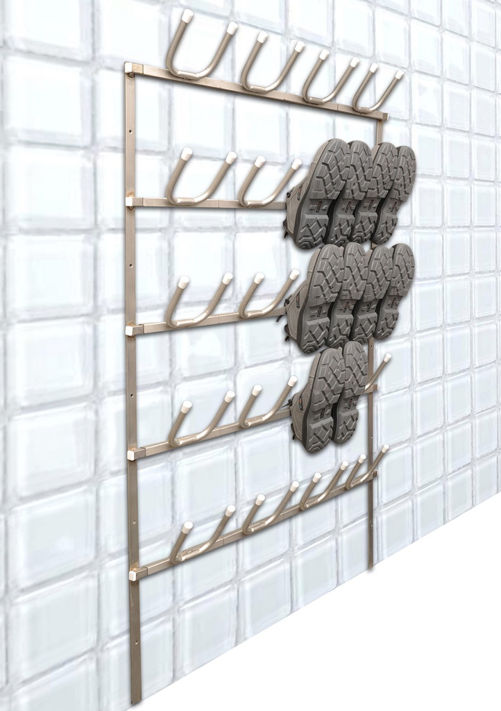 Stainless steel shoe rack - 20 pairs