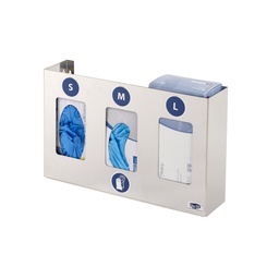 [957330] Stainless steel gloves dispenser - 3 boxes