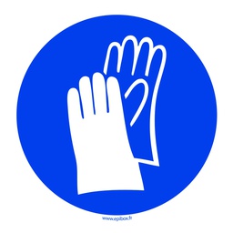 [006481] Pictogram Gloves Ø120mm