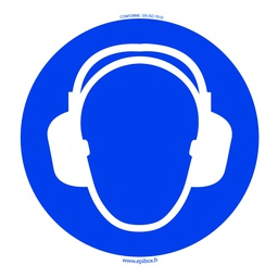 [006484] Pictogram  Ear Defenders Ø120mm