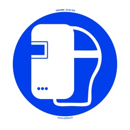 [006489] Pictogram welding helmet Ø220mm